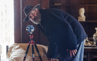Mark Lambert capturing behind-the-scenes stills on set of Mercy Street