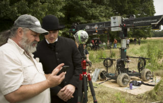 Mark Lambert capturing behind-the-scenes stills on set of Mercy Street