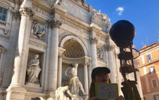 Shooting 360 Video at Trevi Fountain in Rome, Italy