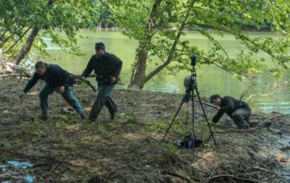 A group of Union soldiers taking fire at Cold Spring - 360 Video Production