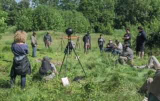 A group of Confederate soliders relaxing at Cool Spring - 360 Video Production