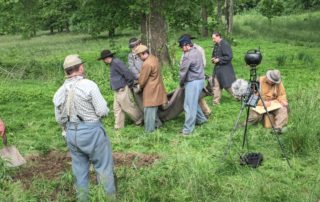 Confederate soldiers carry a body - 360 Video Production